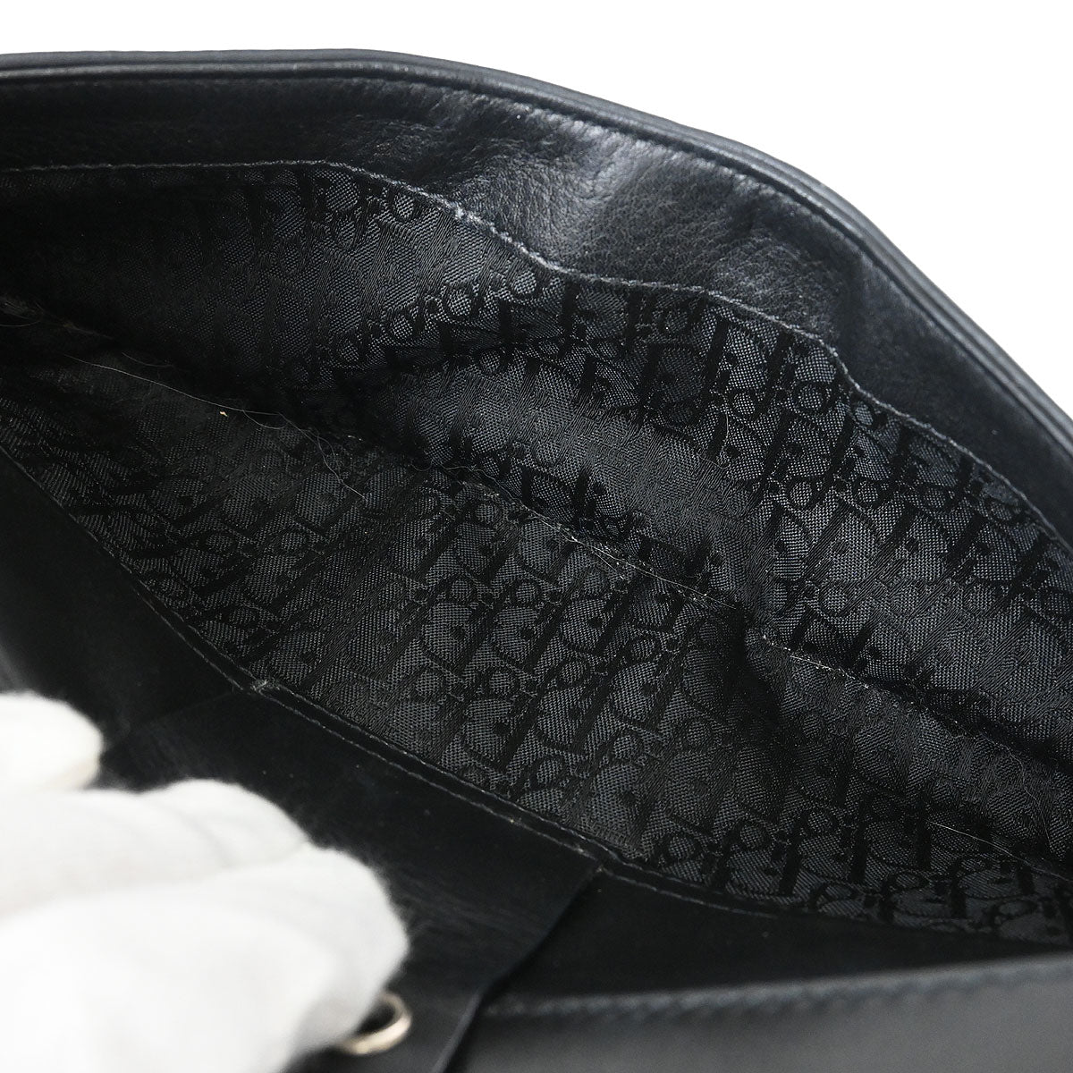Christian Dior Black Leather Street Chic Columbus Shoulder Bag