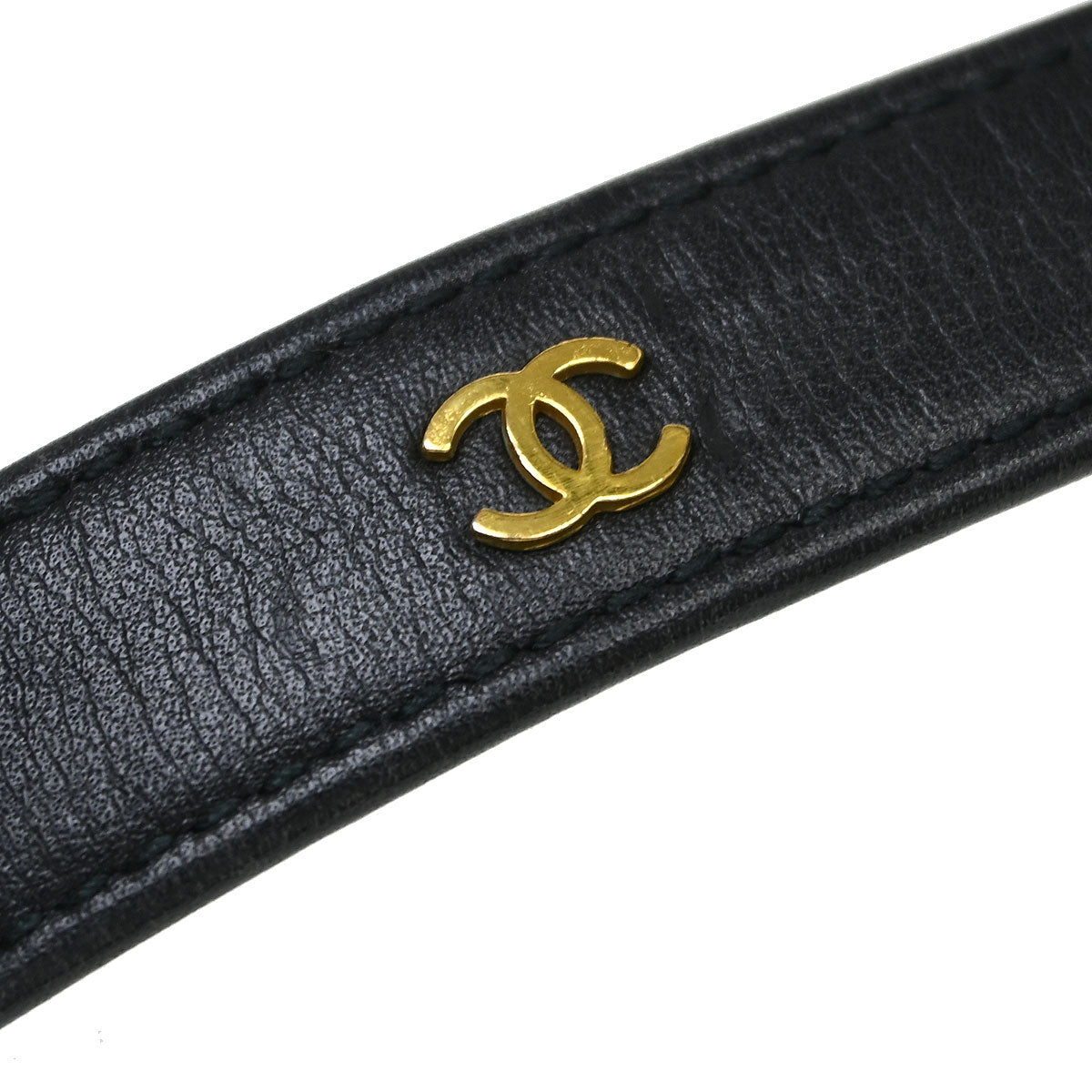 Chanel Black Lambskin Belt #70/28 93A Small Good