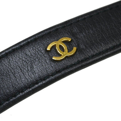 Chanel Black Lambskin Belt #70/28 93A Small Good
