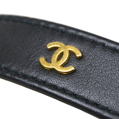 Chanel Black Lambskin Belt #70/28 93A Small Good