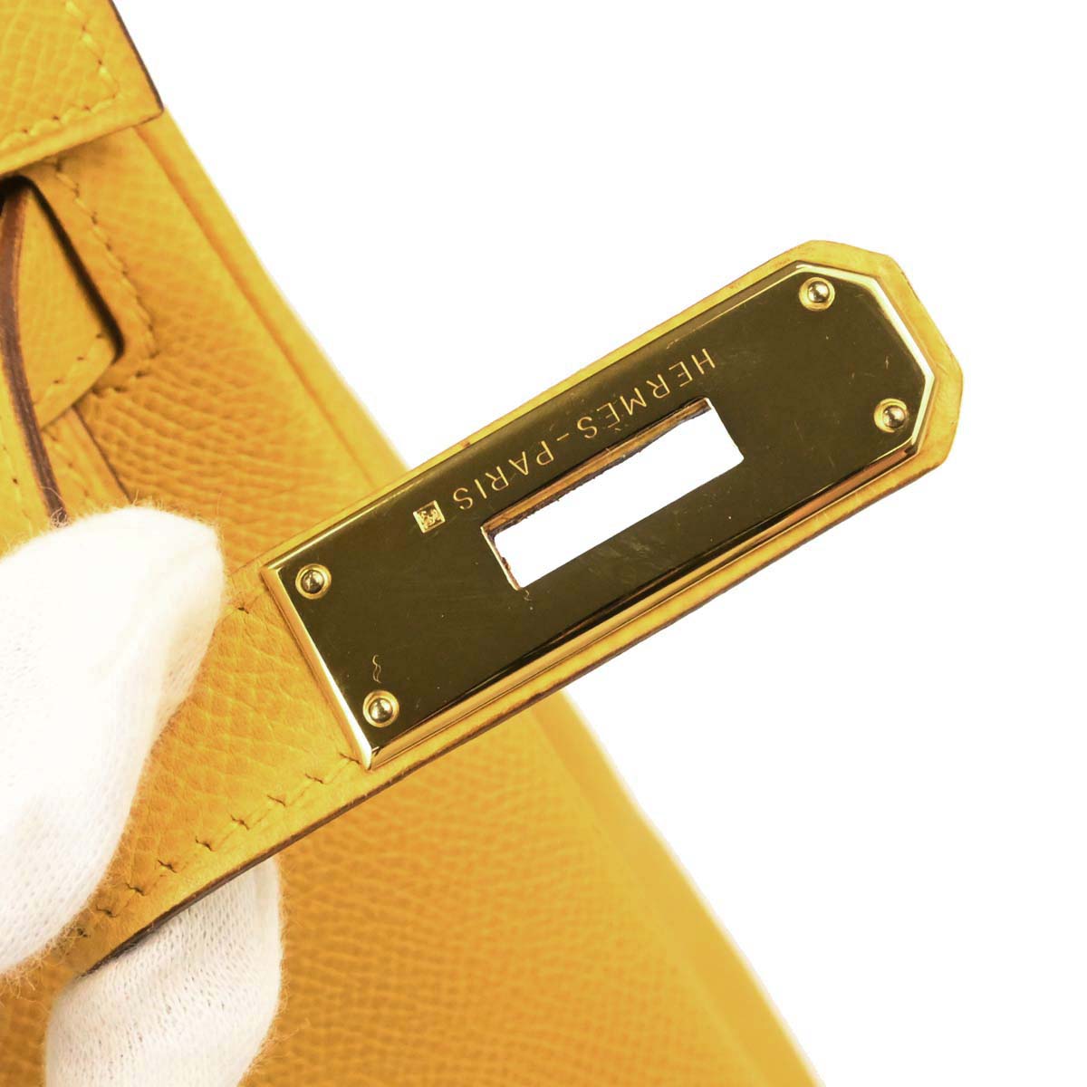 Hermes Jaune Courchevel Kelly 32 Retourne 2way Shoulder Handbag