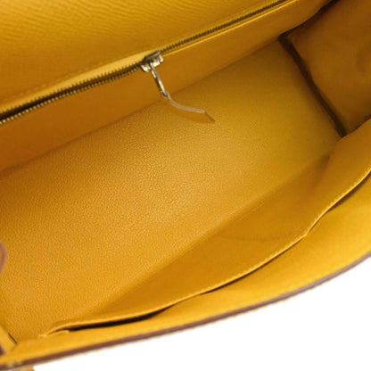 Hermes Jaune Courchevel Kelly 32 Retourne 2way Shoulder Handbag
