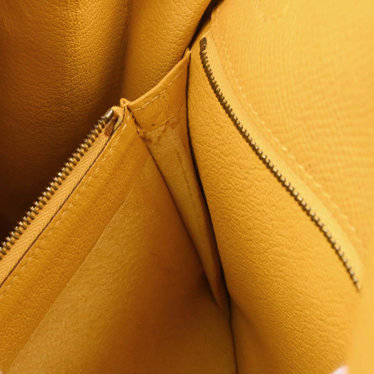 Hermes Jaune Courchevel Kelly 32 Retourne 2way Shoulder Handbag