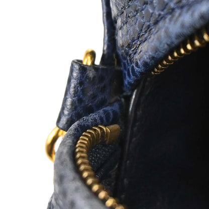 Chanel 1991-1994 Navy Caviar Skin Camera Bag