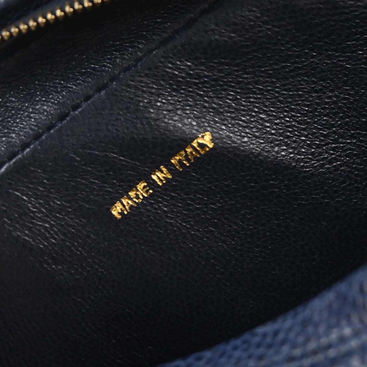 Chanel 1991-1994 Navy Caviar Skin Camera Bag