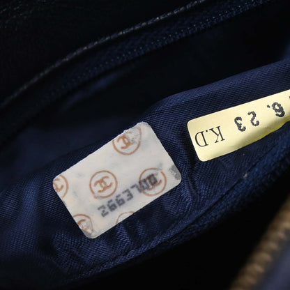 Chanel 1991-1994 Navy Caviar Skin Camera Bag