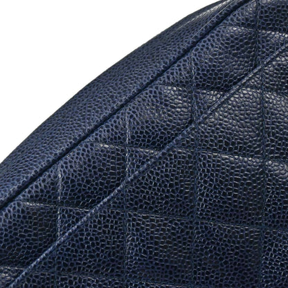Chanel 1991-1994 Navy Caviar Skin Camera Bag