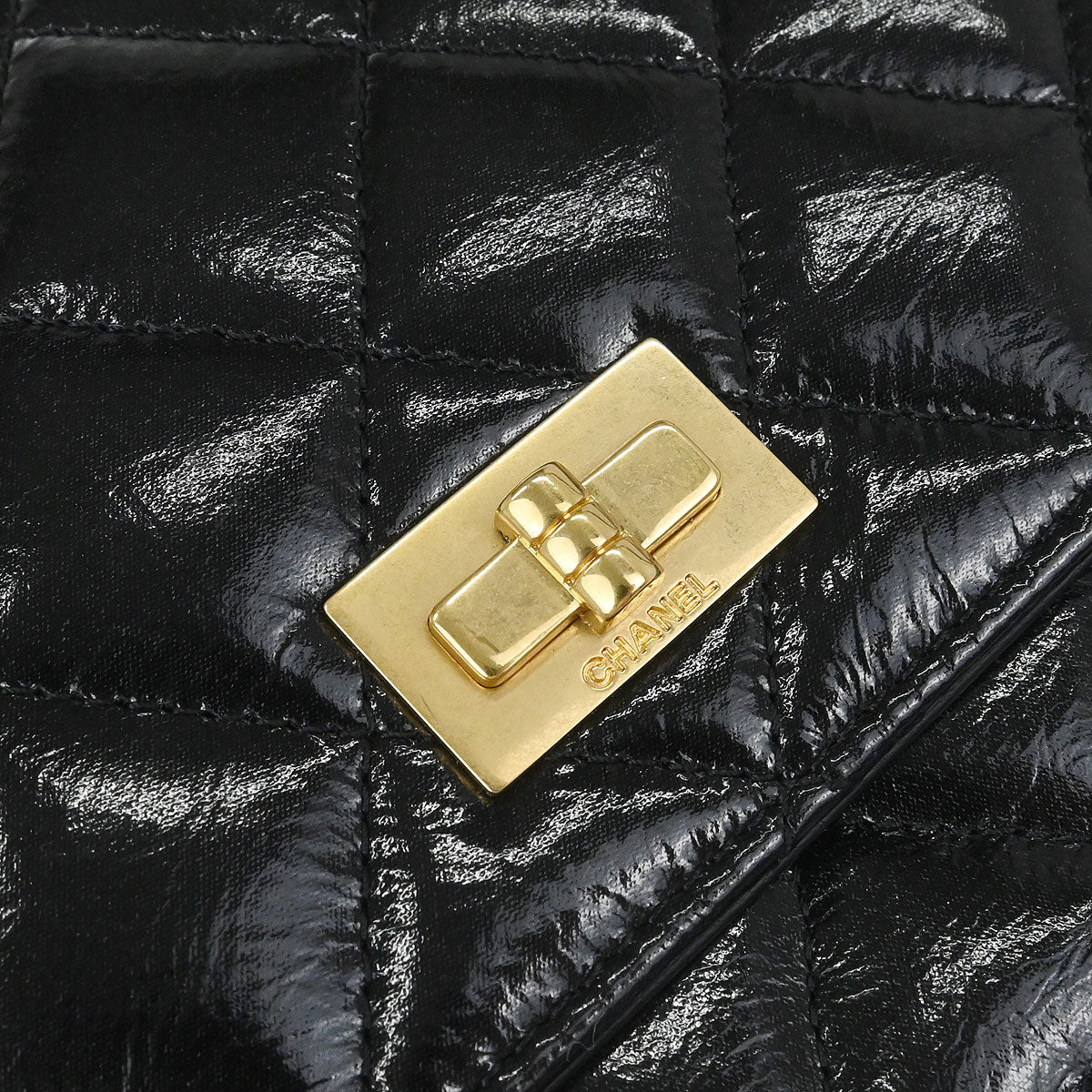 Chanel Black Calfskin Mademoiselle Lock WOC Wallet on Chain Bag