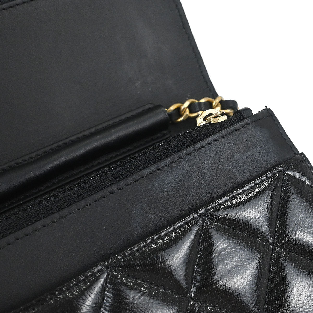 Chanel Black Calfskin Mademoiselle Lock WOC Wallet on Chain Bag