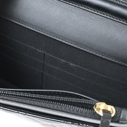 Chanel Black Calfskin Mademoiselle Lock WOC Wallet on Chain Bag