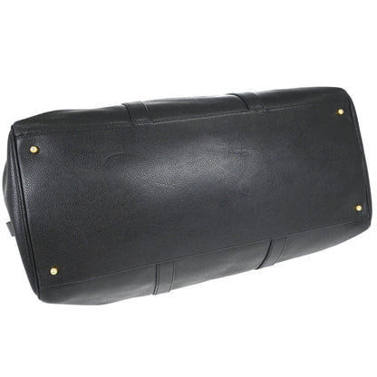 Chanel 1994-1996 Black Caviar Skin 2way Duffle Handbag