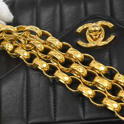 Chanel Black Lambskin Mademoiselle Camera Bag Mini