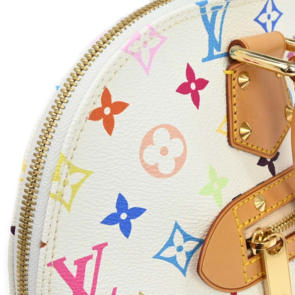 Louis Vuitton White Monogram Multicolor Alma Handbag M92647