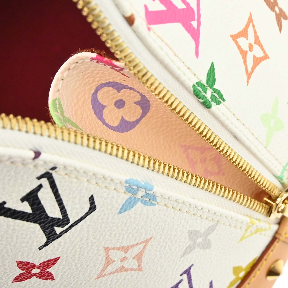 Louis Vuitton White Monogram Multicolor Alma Handbag M92647