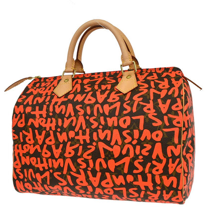 Louis Vuitton Orange Monogram Graffiti Speedy 30 Handbag M93705