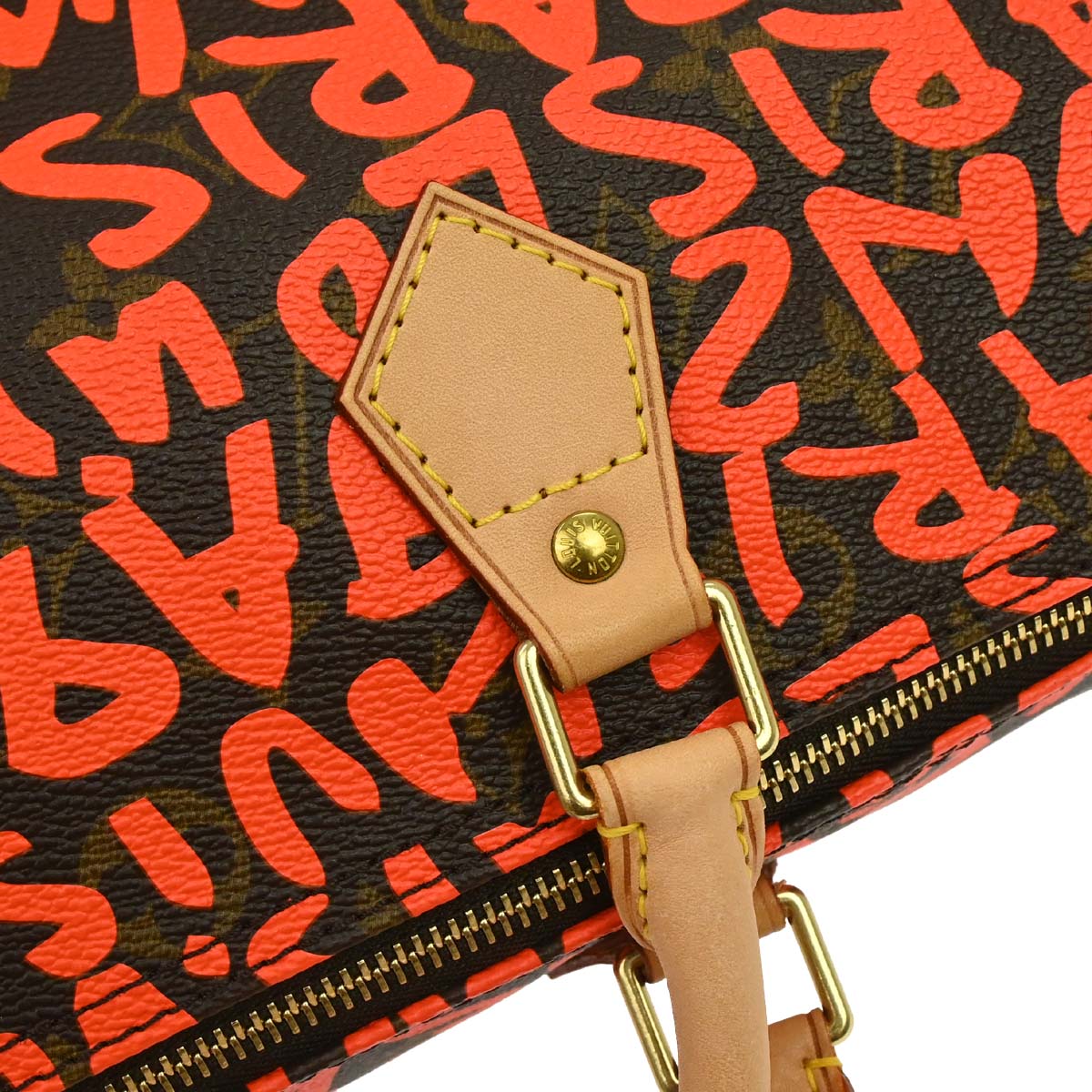 Louis Vuitton Orange Monogram Graffiti Speedy 30 Handbag M93705