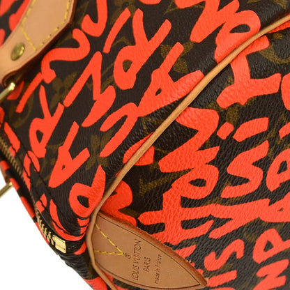 Louis Vuitton Orange Monogram Graffiti Speedy 30 Handbag M93705