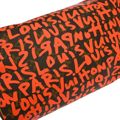 Louis Vuitton Orange Monogram Graffiti Speedy 30 Handbag M93705
