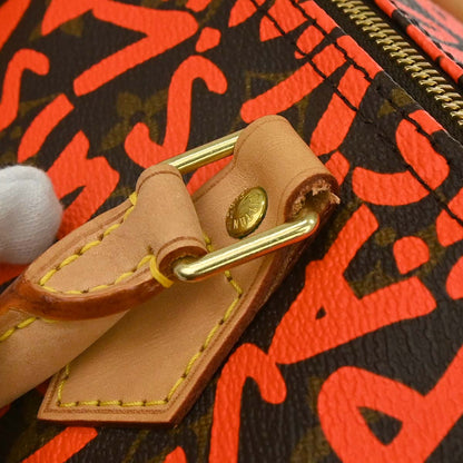 Louis Vuitton Orange Monogram Graffiti Speedy 30 Handbag M93705