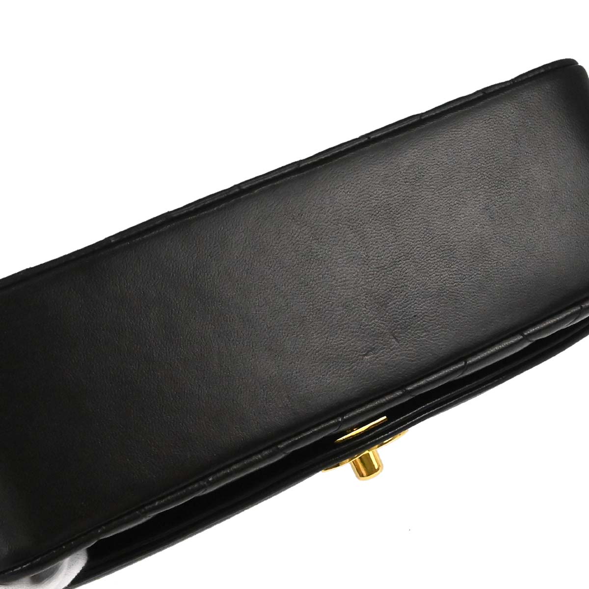 Chanel 1991-1994 Black Lambskin Small Diana Shoulder Bag
