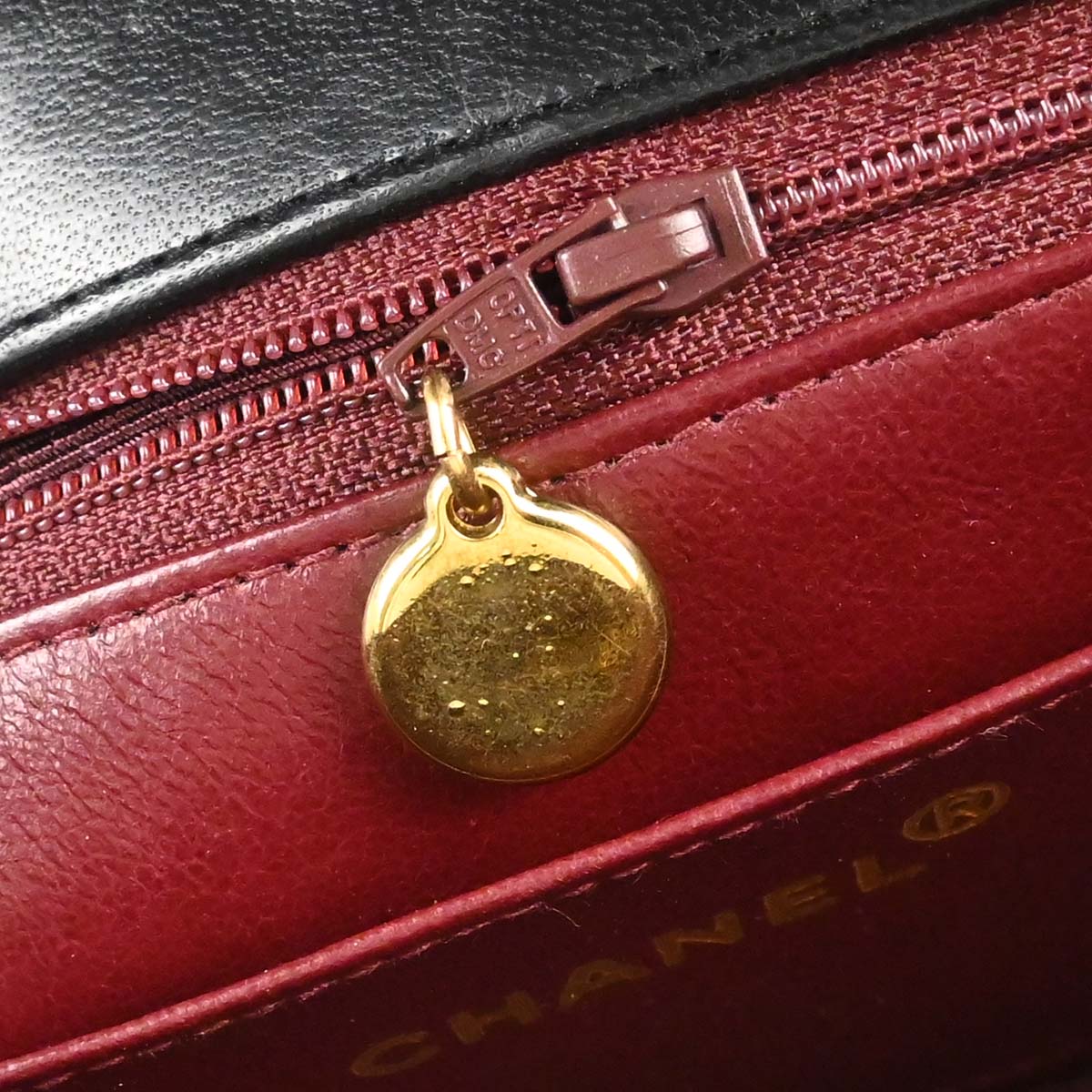 Chanel 1991-1994 Black Lambskin Small Diana Shoulder Bag
