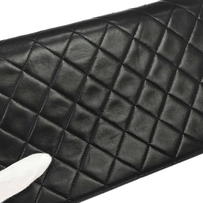 Chanel Black Lambskin Turnlock Small Full Flap Shoulder Bag
