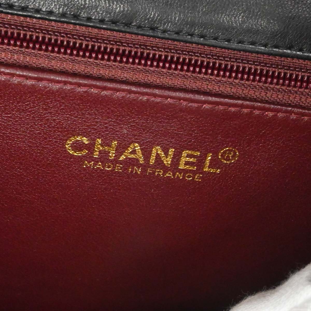 Chanel Black Lambskin Turnlock Small Full Flap Shoulder Bag