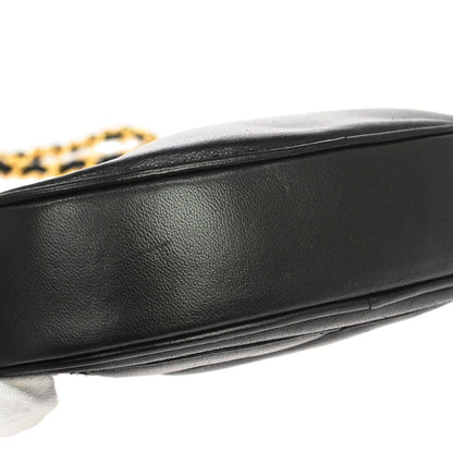 Chanel Black Lambskin Round Camera Bag Mini