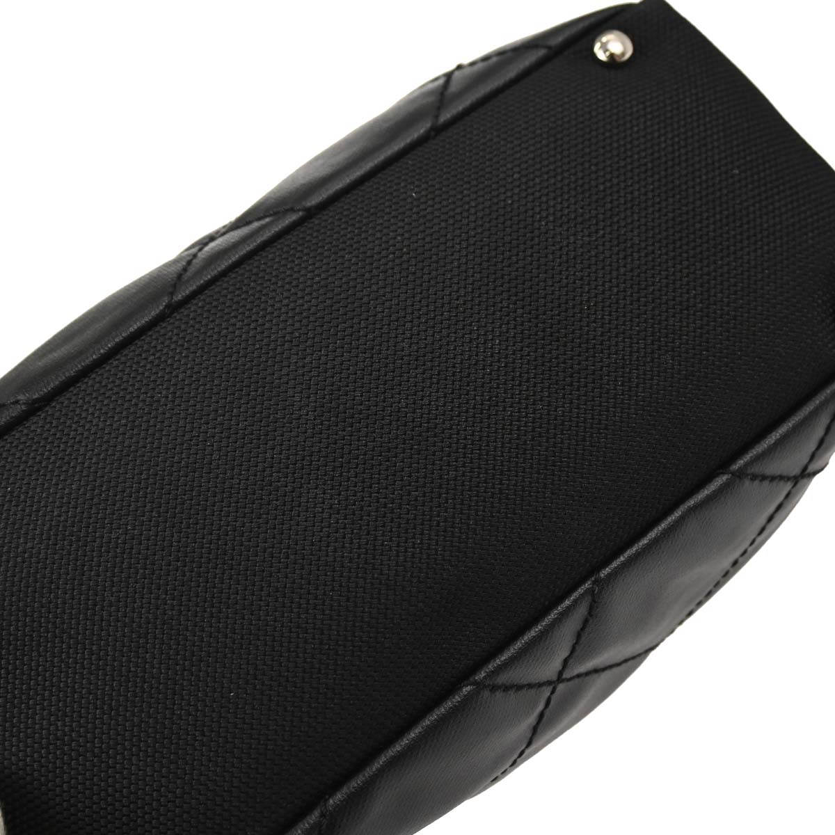 Chanel 2006-2008 Black Canvas Paris-Biarritz Tote PM Handbag