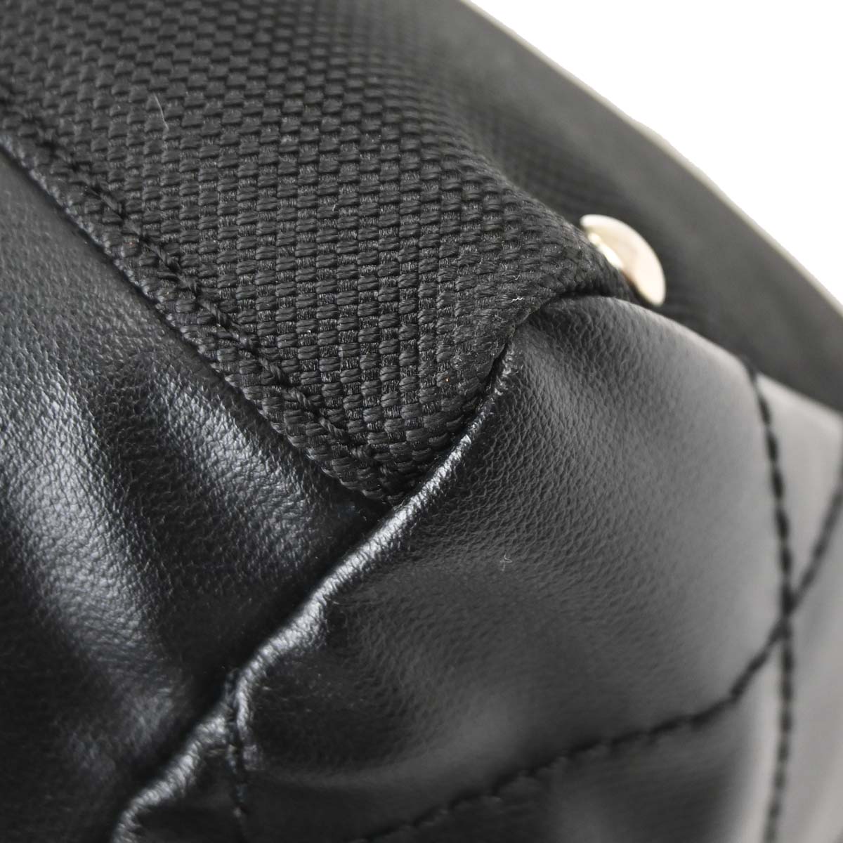 Chanel 2006-2008 Black Canvas Paris-Biarritz Tote PM Handbag