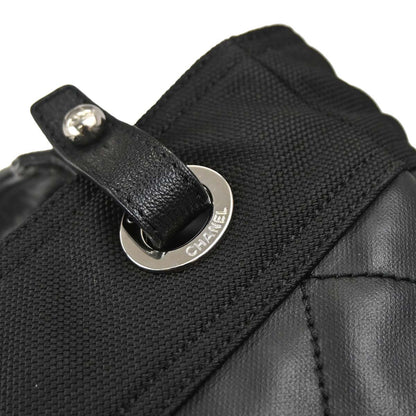 Chanel 2006-2008 Black Canvas Paris-Biarritz Tote PM Handbag