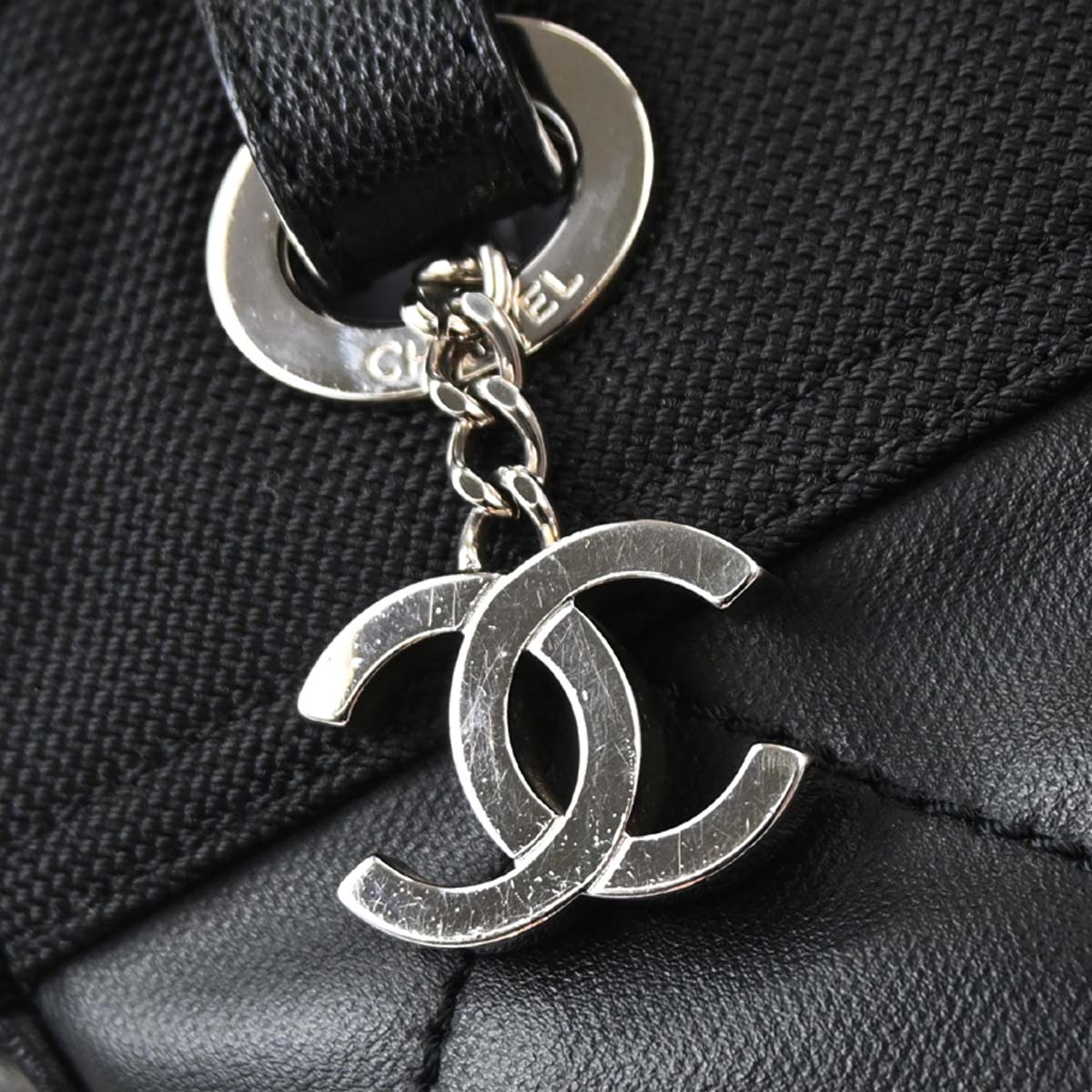 Chanel 2006-2008 Black Canvas Paris-Biarritz Tote PM Handbag