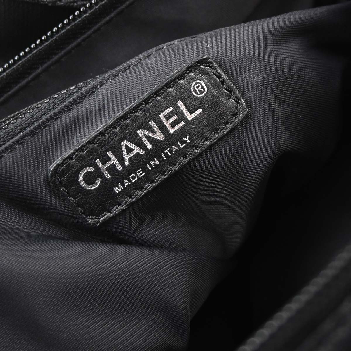 Chanel 2006-2008 Black Canvas Paris-Biarritz Tote PM Handbag