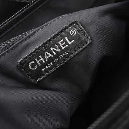 Chanel 2006-2008 Black Canvas Paris-Biarritz Tote PM Handbag