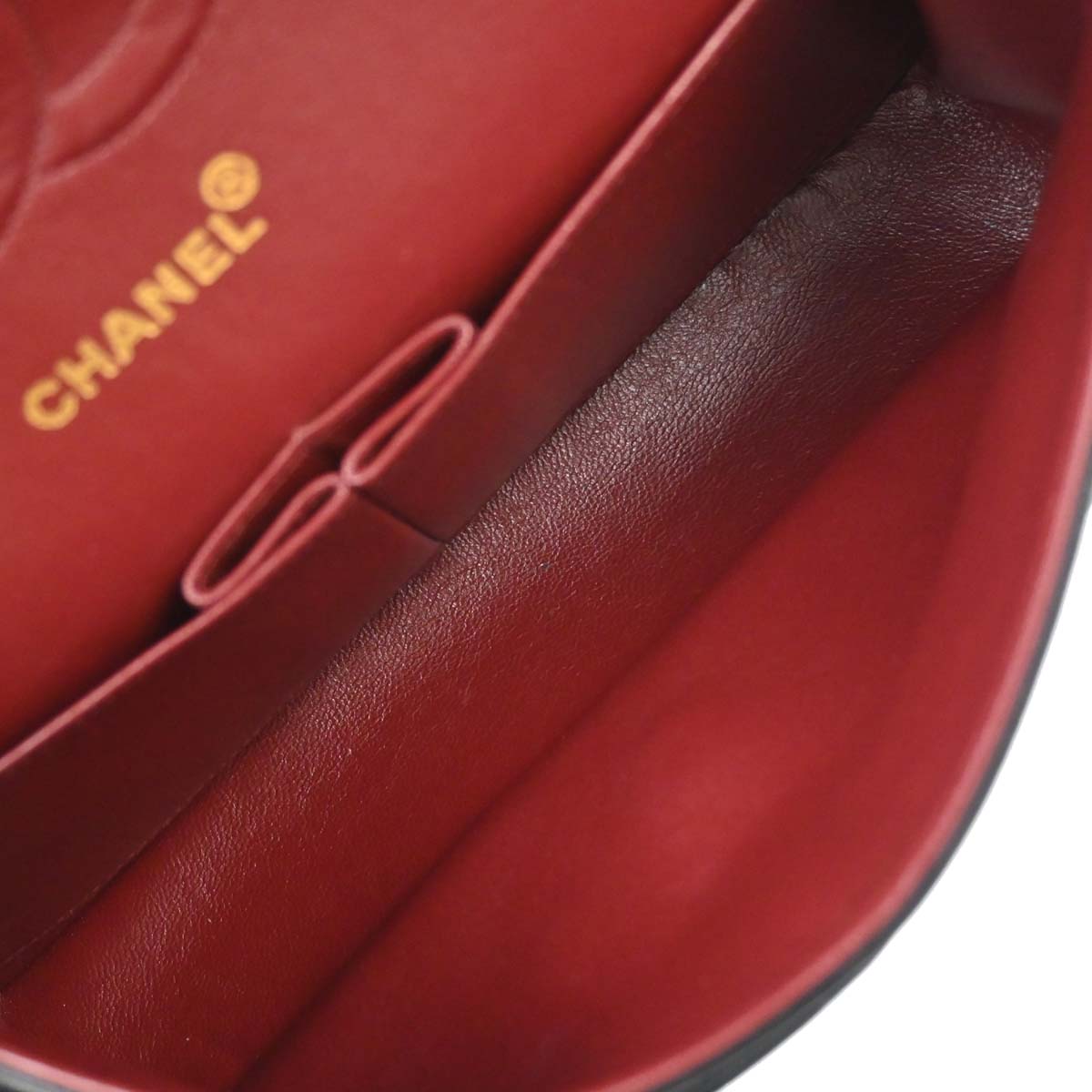 Chanel 1991-1994 Black Lambskin Medium Classic Double Flap Shoulder Bag
