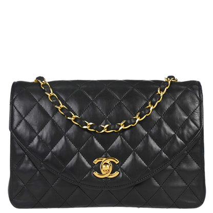 Chanel Black Lambskin Shoulder Bag