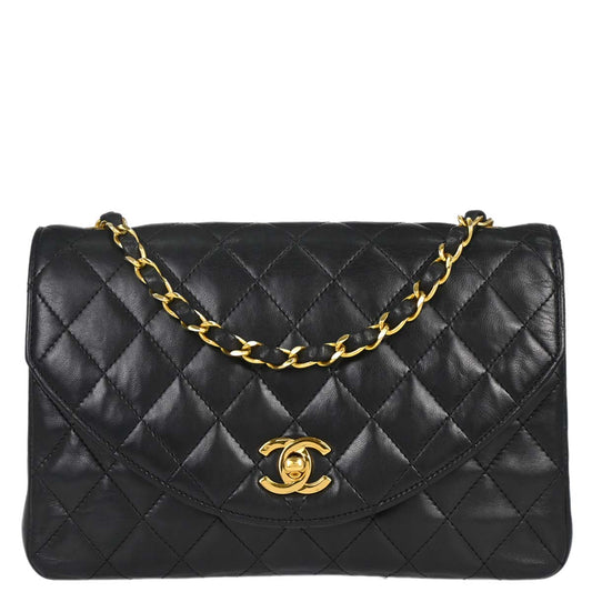 Chanel Black Lambskin Shoulder Bag