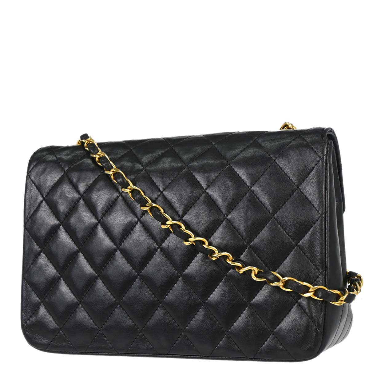 Chanel Black Lambskin Shoulder Bag