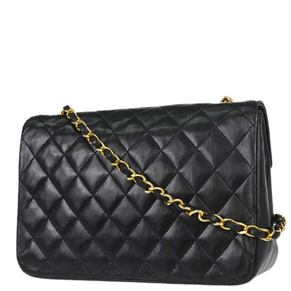 Chanel Black Lambskin Shoulder Bag