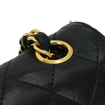 Chanel Black Lambskin Shoulder Bag