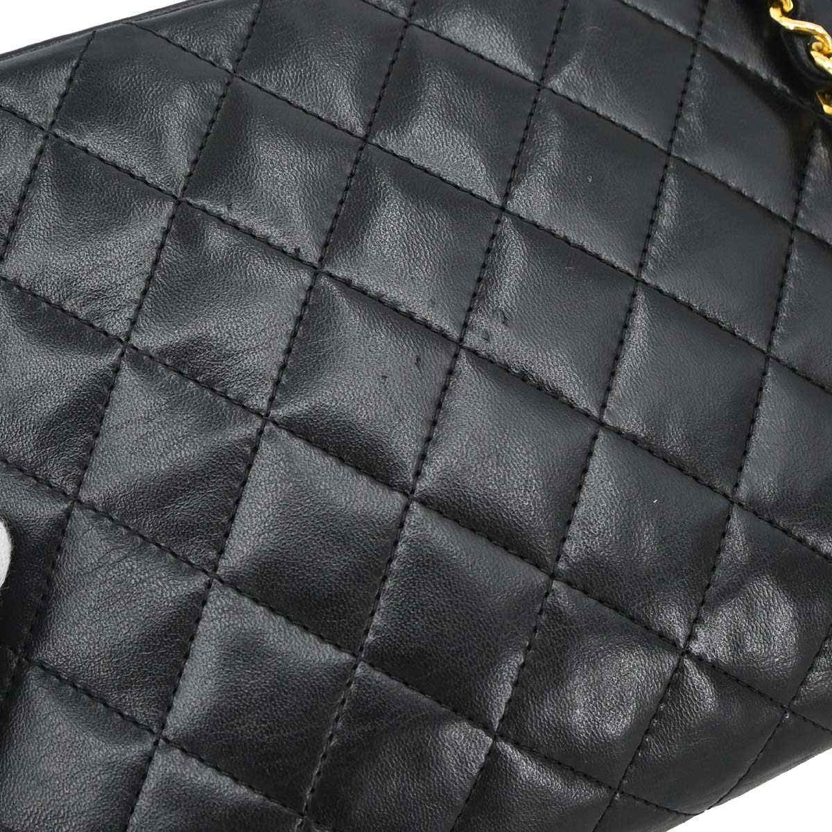 Chanel Black Lambskin Shoulder Bag