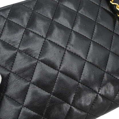Chanel Black Lambskin Shoulder Bag