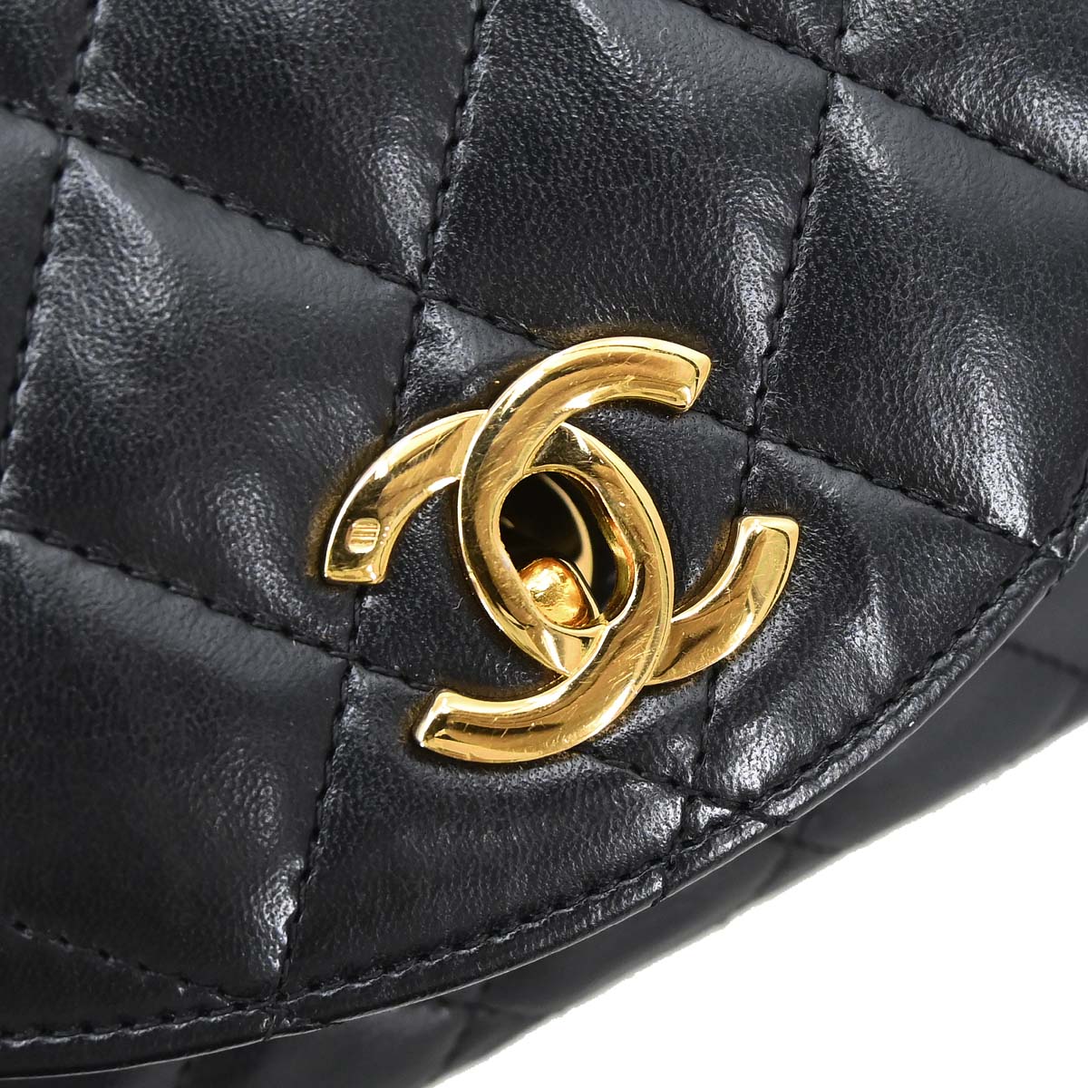 Chanel Black Lambskin Shoulder Bag