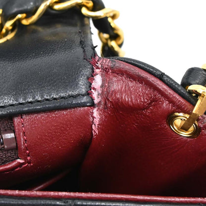 Chanel Black Lambskin Shoulder Bag