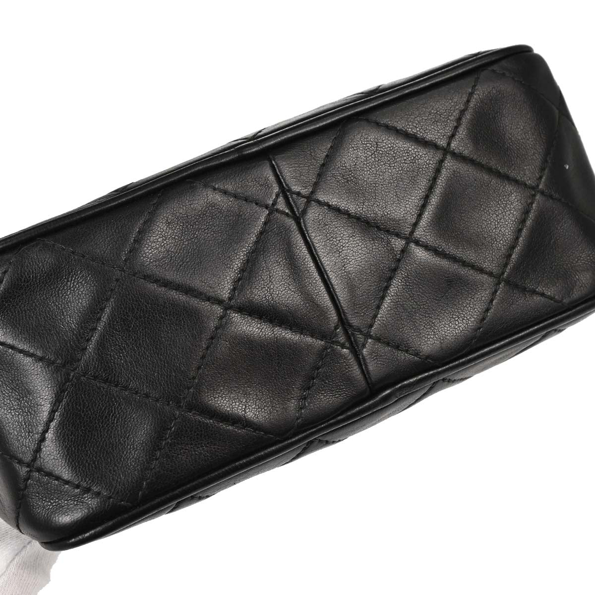 Chanel Black Lambskin Camera Bag Mini