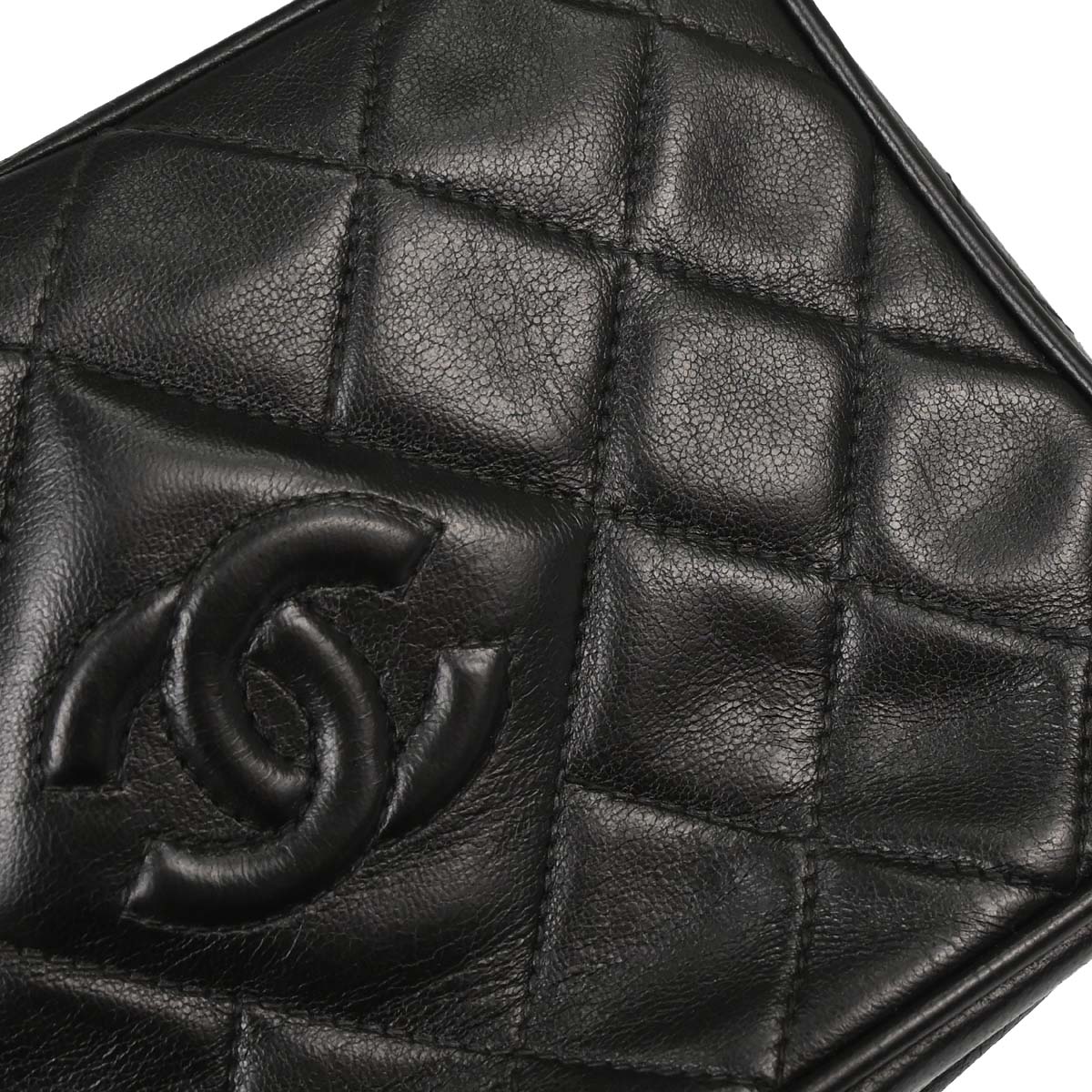 Chanel Black Lambskin Camera Bag Mini