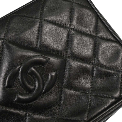 Chanel Black Lambskin Camera Bag Mini