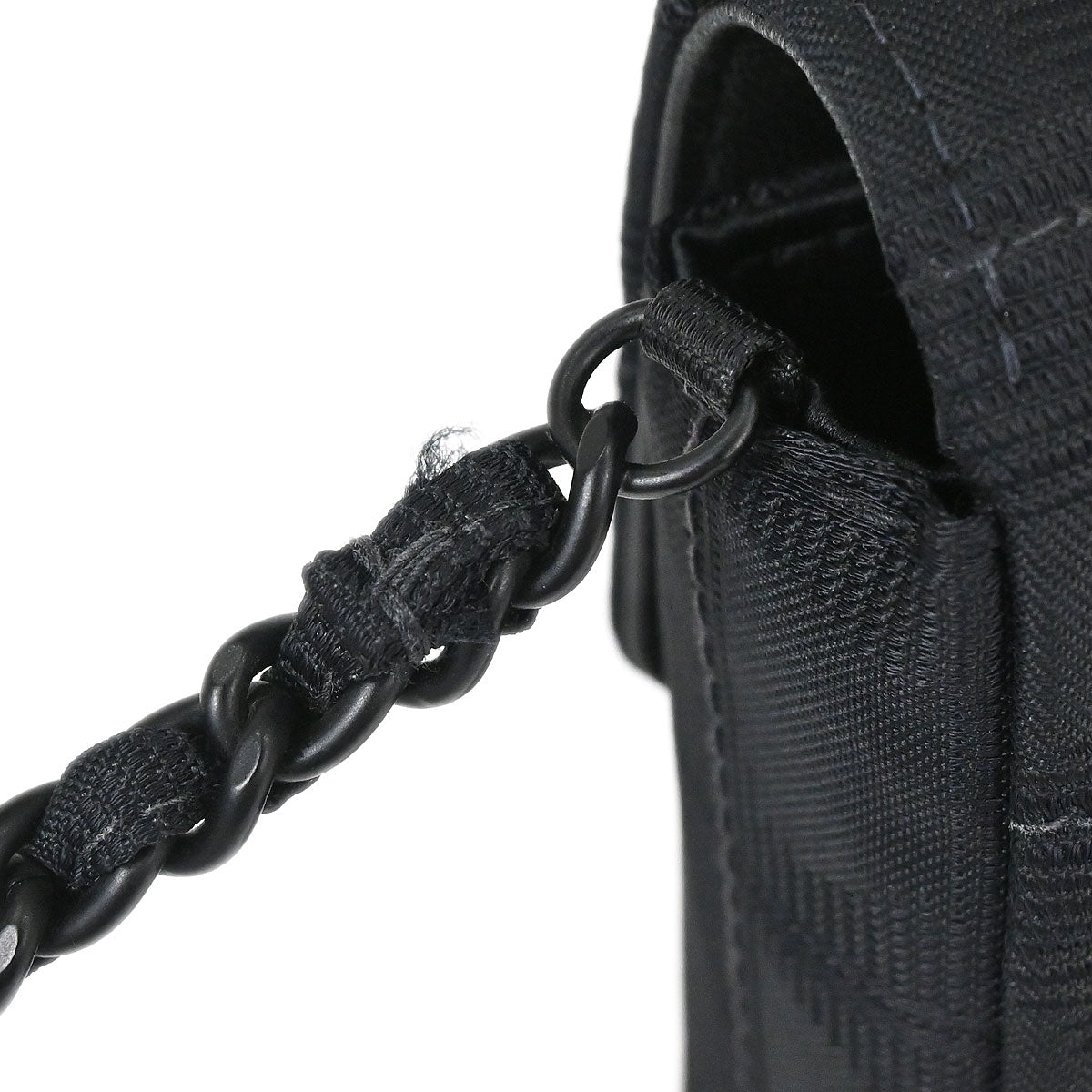 Chanel 2002-2003 Black Jacquard Nylon Travel Line East West Shoulder Bag