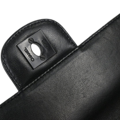 Chanel 2002-2003 Black Jacquard Nylon Travel Line East West Shoulder Bag