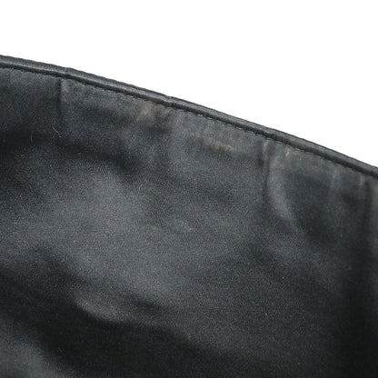 Chanel 2002-2003 Black Jacquard Nylon Travel Line East West Shoulder Bag